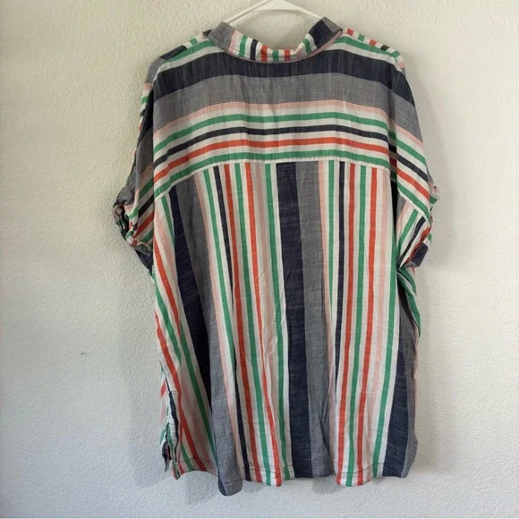A.N.A A NEW APPROACH STRIPED BUTTON DOWN SHIRT, XXL - Picture 2 of 4